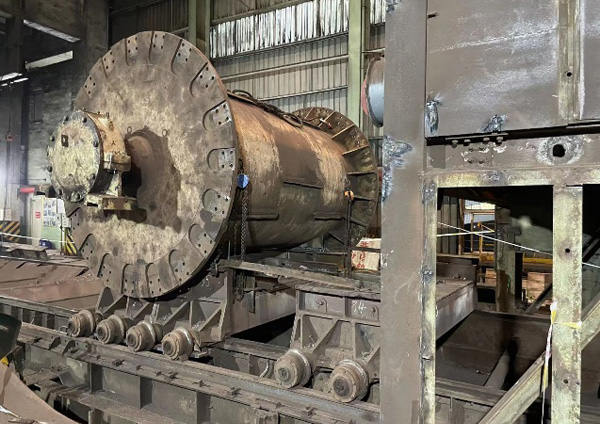 Sinter machine head wheel replacement
